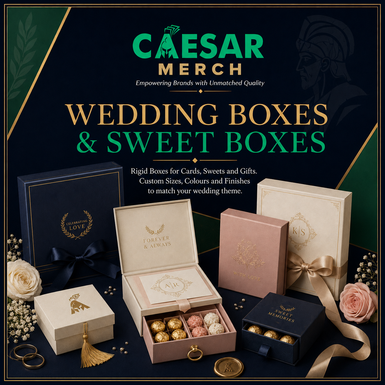 Wedding Boxes & Sweet Boxes - Caesar Merch Lahore